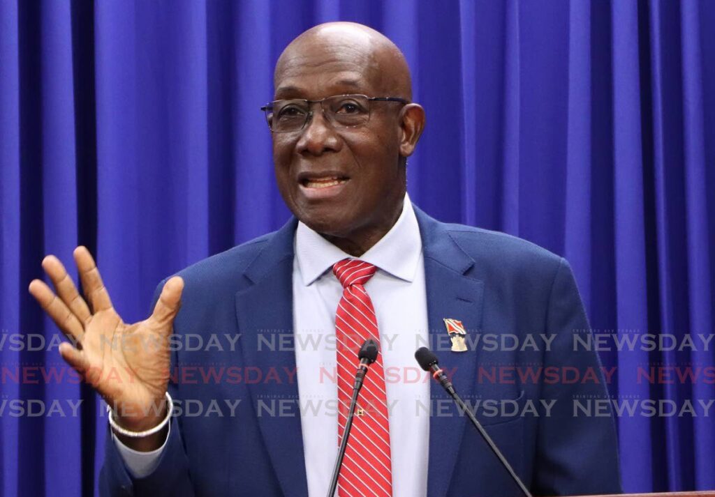 Prime Minister Dr Keith Rowley. - File photo by Angelo Marcelle (Image obtained at newsday.co.tt)