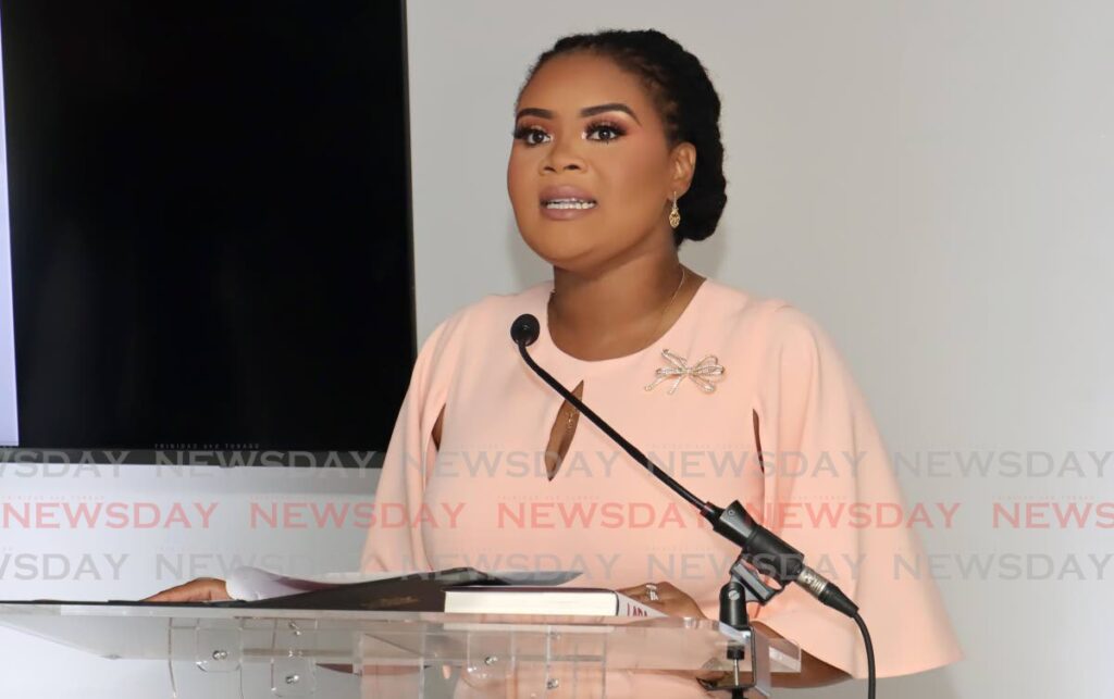 Minister of Sport and Community Development Shamfa Cudjoe-Lewis. - File photo by Faith Ayoung (Image obtained at newsday.co.tt)